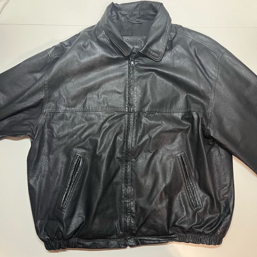 Outbrook Mens XL Genuine Leather Jacket 